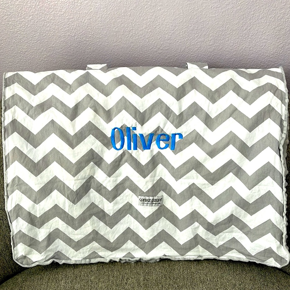 Carseat carrier cover for baby boy Oliver